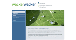 Desktop Screenshot of hautaerzte-wacker.de