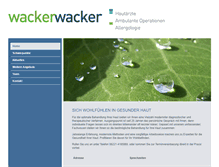 Tablet Screenshot of hautaerzte-wacker.de